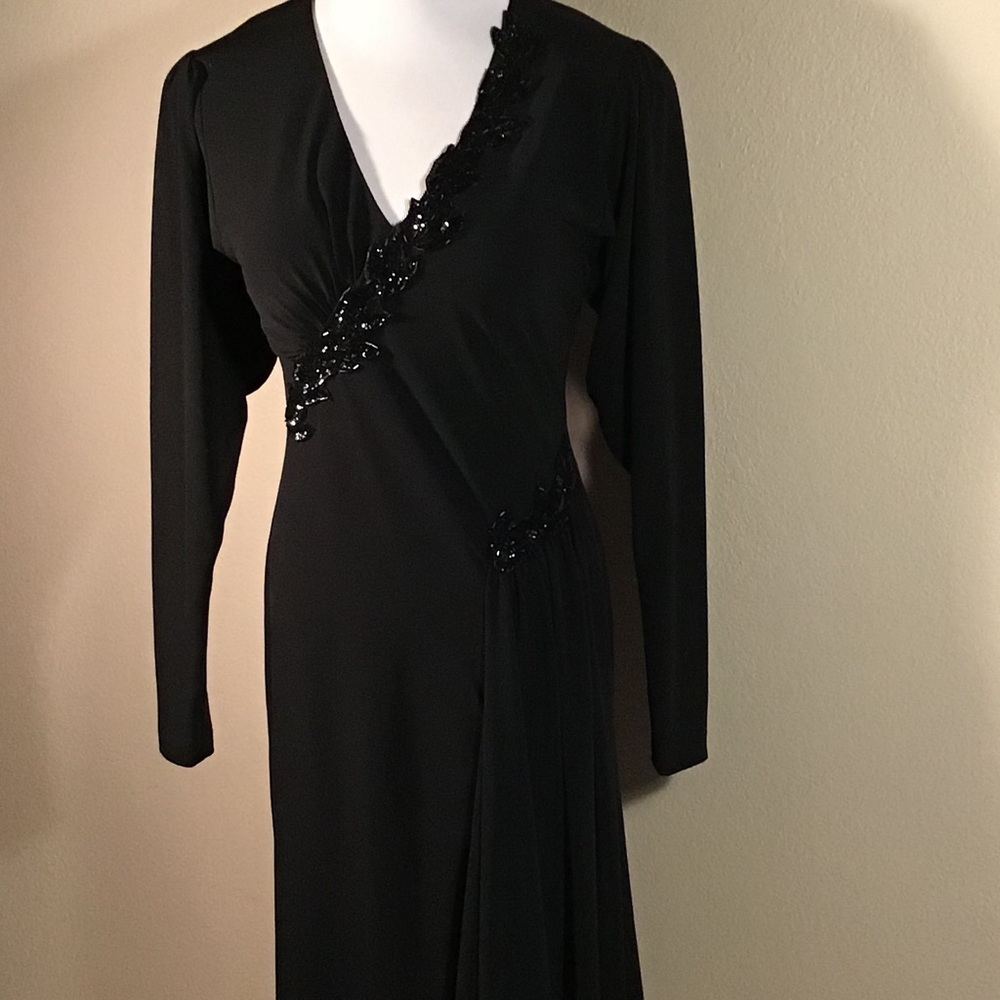 Rimini I. Magnin Black Vintage Dress - image 1